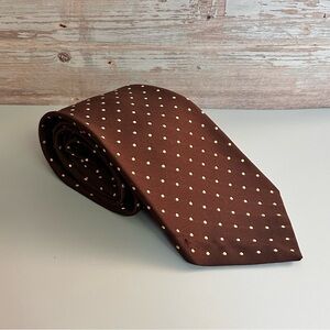 Brittania Brown Polka Dot 56” Tie